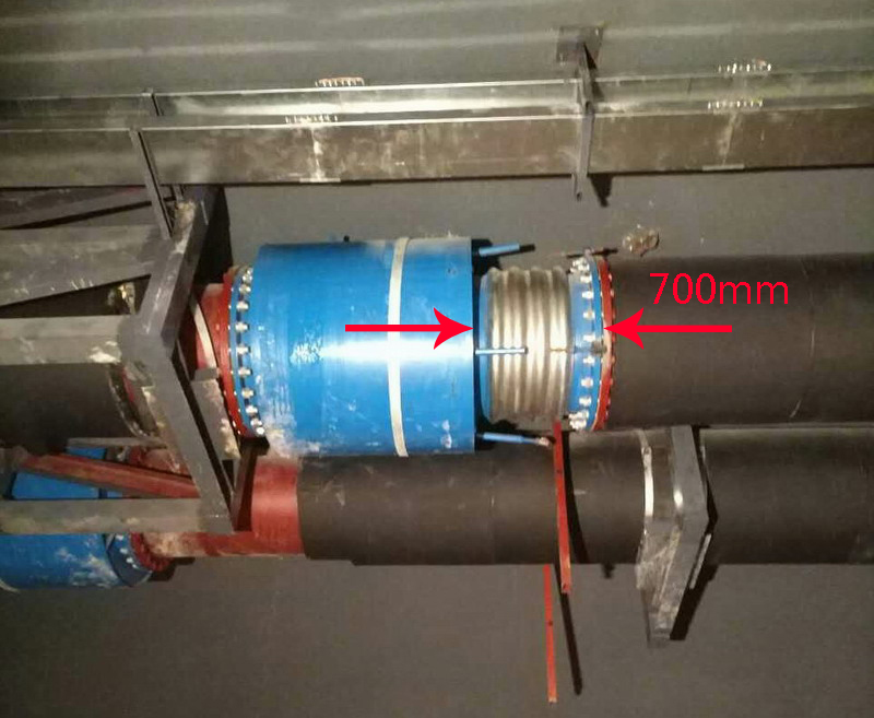 有關(guān)重慶CBD項目DN800內(nèi)外壓平衡波紋補償器拉長問題書面報告