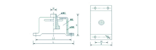 BE120發電機橡膠減震器 Generator shock absorber